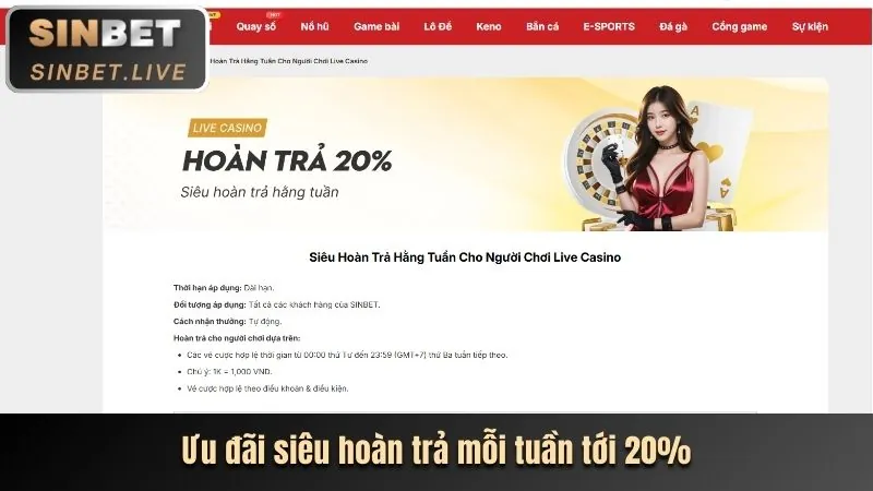 Khuyến mãi hoàn trả vvvwin6